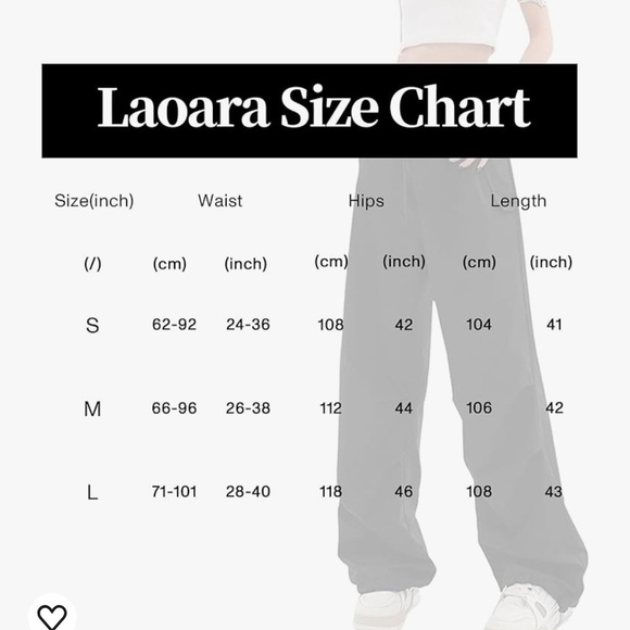 Women‘s Pants with 3 Pockets Drawstring Y2K Low Waist Baggy Parachute Pants - Picture 4 of 9